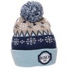 Adult Busch Latte Beer Snowflakes Knit Cuff Pom Beanie - 3 of 3