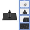 SEVOBAL Shower Faucets 10" Square Rain Shower Head, Ultra-Thin Design Ceiling Bathroom Faucets, High Pressure Shower Head, Black, Silver, 10"*10"*1" - 3 of 4