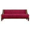 Deluxe Pet Armless Sofa Furniture Cover Burgundy - Sure Fit: Quilted Velvet, Machine Washable, Indoor Protector - 3 of 3