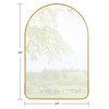 PexFix Arch Wall Mirror for Bathroom with Metal Frame Round Corner for Wall Decoration Set of 2 - 3 of 4