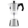 JoyJolt Italian Moka Pot 6 Cup Stovetop Espresso Maker Aluminum Coffee Percolator Coffee Pot - Silver - 4 of 4