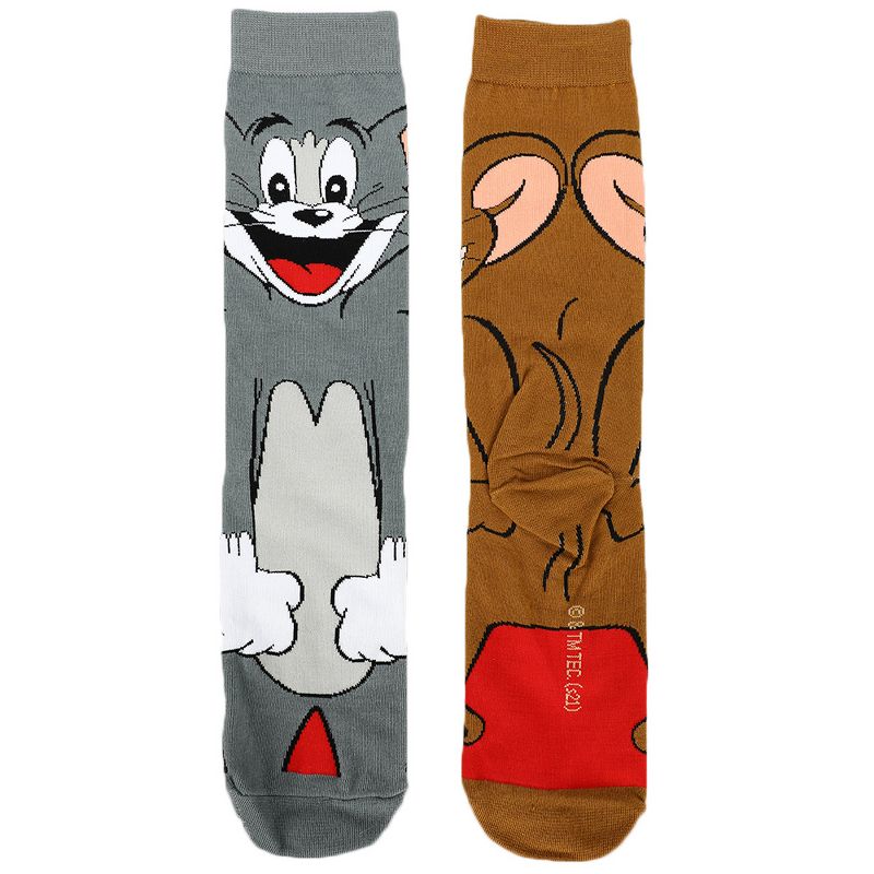 Tom And Jerry Animigos 360 Cartoon Character Odd Casual Crew Socks for Men, 2 of 3