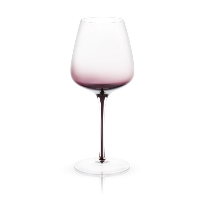 JoyJolt Black Swan White Wine Glasses - Set of 2 Premium Crystal Glassware - 17.8 oz, 4 of 7
