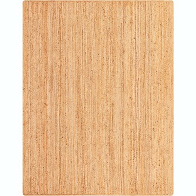 Natural Braided Jute Rectangular Indoor Area Rug