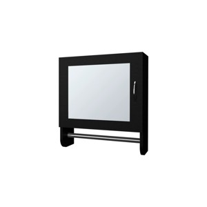 GlasFlength Decorative Wall Mirrors Bathroom Decor Cabinet Accent Mirror Vanity Medicine Cabinet Mirrors for Bathroom Wall, Black, 17.7"*5.7"*19.7" - 1 of 4