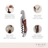 Twine Country Home Double Hinged Wood Corkscrew, Rosewood Inlay Wine Key, Bar Tool, Wine Opener, 4.75" - 2 of 4