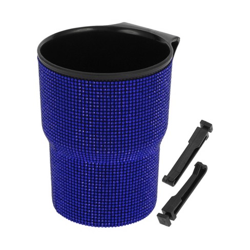 Unique Bargains Car Trash Can Portable Seat Back Trash Bin Blue 1 Pc 3.5" Length 2.8" Width 4.7" Height ABS - image 1 of 4