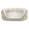 Arlee Home & Pet Cozy Orthopedic Eco-Friendly Durable Dog Bolster Bed - Beige - L - 2 of 4