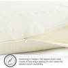 Whisper Organics, Pillow Protector 100% Cotton Pillow Encasements with Zipper, GOTS Certified, Ivory Colored - image 2 of 4