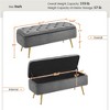 Yaheetech Modern Ottoman Footstool Bench with Storage Bench - image 3 of 4