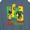 Women's - ELF - Christmas Cotton Headed Ninny Muggins Graphic Racerback Tank - 2 of 4