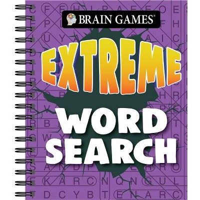 Brain Games - Extreme Word Search (Purple) - by  Publications International Ltd & Brain Games (Spiral Bound)