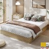 Jojoka Modern Solid Wood Platform Bed Frame, Floor-Standing, No Headboard, No Box Spring Needed, Minimalist Modern Design - 3 of 4