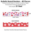 Big Dot of Happiness Colorful Valentine's Day - Scalloped Classroom Decor - Bulletin Board Borders - 51 Feet - 3 of 4