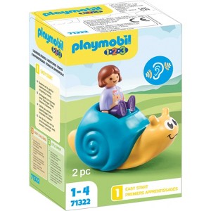 Playmobil 1.2.3: Rocking Snail 71322 Mini Figure 2pc - 1 of 1