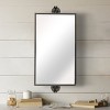 VIP Metal 28.15 in. Black Wall Mirror - 2 of 3