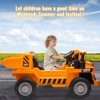Coucheta 12V 4WD Ride-On Dump Truck w/ Remote Control, Electric Dump Bed & Shovel, Interactive Construction Vehicle with Music - Gift for Kids - 4 of 4