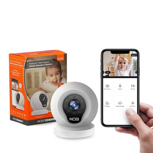 Baby Monitor,5 Large Split-Screen Video Baby Monitor with 2 Cameras and  Audio, Remote Pan/Tilt/Zoom, Two-Way Talk, Room Temperature Monitor, Auto