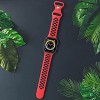 Worryfree Gadgets Silicone Band for Apple Watch 42mm 44mm 45mm 49mm Breathable Sports band iWatch Series 8 7 6 SE 5 4 3 2 1 for Men Women, Black/Gray - 4 of 4
