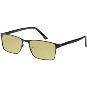 Enhance BIG&TALL EN4172 Mens Polarized Bi-Focal Sunglasses 41 Options Black 59mm Blue Mirror +1.00 - 1 of 1