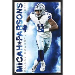 Trends International NFL Dallas Cowboys - Micah Parsons 22 Framed Wall Poster Prints - 1 of 4