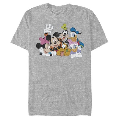 Men's Mickey & Friends Club House Group Shot T-shirt : Target