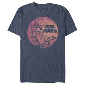 Men's Star Wars Boba Fett Retro Circle T-Shirt - 1 of 3