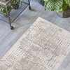Maxax Runner Rugs,Kitchen Runner Rug Stripe Farmhouse Low Pile Woven Runners Carpet with Fringe for Hallways Laundry Kitchen, Light Brown - 3 of 4