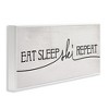 Stupell Industries Eat Sleep Ski Repeat Phrase, 24" x 10" - 3 of 4