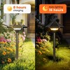 Gigalumi Aluminum Alloy Solar LED  Landscape Light, Waterproof Warm White Pathway Light, 2-Pack - 3 of 4