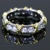 Charmaine X's and O's Anniversary Wedding Band Ring Cz Ginger Lyne Collection (9) - 2 of 4