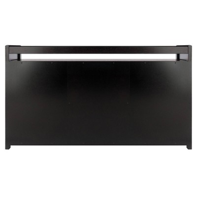 Espresso Transitional Storage Bench with Three Cubbies