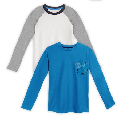 Mightly Boys 2pk Fair Trade Organic Cotton Long Sleeve T-Shirts