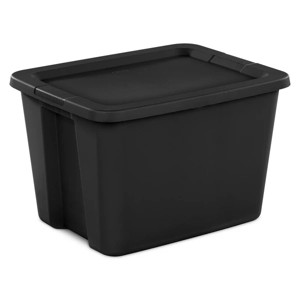 Racxily 4-Pack Storage Bin, 18 Gallon Plastic Storage Container with Snap-On Lid - 1 of 2