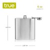True Stainless Steel Flask  with Funnel - 3 of 4
