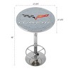 Corvette - Bar Table with Footrest by Trademark Gameroom - 2 of 4