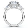 Pompeii3 Certified 5 3/4Ct Aria Cushion Diamond Engagement Ring 14k Gold or Pt Lab Created - 2 of 4