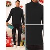 Lars Amadeus Men's Slim Fit Long Sleeves Knitted Pullover Turtleneck T-Shirt Tops - 4 of 4