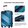 3pcs Luggage Set, 20+24+28 inch PC+ABS Lightweight Suitcase with Two Hooks, Spinner Wheels 4S -ModernLuxe - 4 of 4