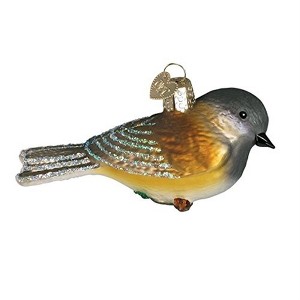 Old World Christmas Glass Blown Ornament for Christmas Tree, Black Capped Chickadee - 1 of 3