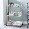 Kitchen Steel Utility Cart, 3 Tiers Rolling Utility Cart with Adjustable Storage Rack & Handle - 2 of 4