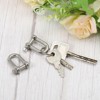 Unique Bargains Stainless Steel Small D-Ring Shackles for DIY Craft 2 Pcs - 4 of 4