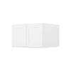 HOMLUX Easy-DIY 36 in W x 24 in D in Shaker White Ready to Assemble Wall Refrigerator Kitchen Cabinet with 2 Doors - 3 of 4