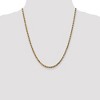 Black Bow Jewelry 3.5mm 14k Yellow Gold Solid Diamond Cut Rope Chain Necklace - 2 of 4