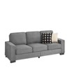 TiramisuBest 84 Inch Corduroy Sofa 3 Seater Couch Cup Holder Arms High Density Spring Cushions Modern Living Room Bedroom Office - 3 of 4