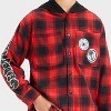 Boys' Marvel Spider-Man Plaid Jacket - Red/Black - 2 of 4