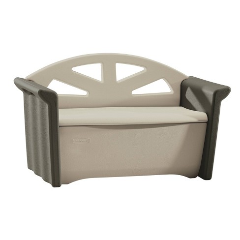 Rubbermaid Olive Patio Storage Bench