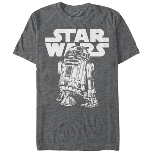 Men's Star Wars R2-D2 Classic Pose T-Shirt - Charcoal Heather - Small