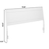 AFI Furnishings Casanova King Solid Wood Panel Headboard in White - 4 of 4