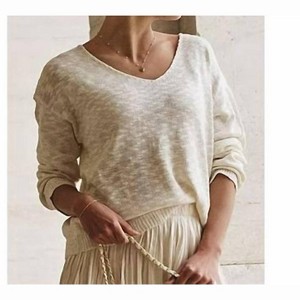 Women's Slub Ombre V-neck Sweater - ESQUALO XS - 1 of 4
